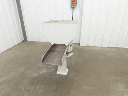 American Feeding A01-DC Vibrator Hopper Feeder 18x18" 120V 22-1/2"H Outfeed
