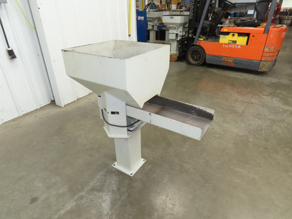 American Feeding A01-DC Vibrator Hopper Feeder 18x18" 120V 22-1/2"H Outfeed