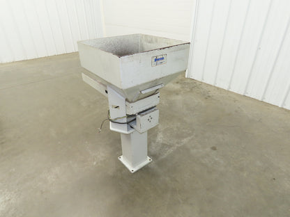American Feeding A01-DC Vibrator Hopper Feeder 18x18" 120V 22-1/2"H Outfeed