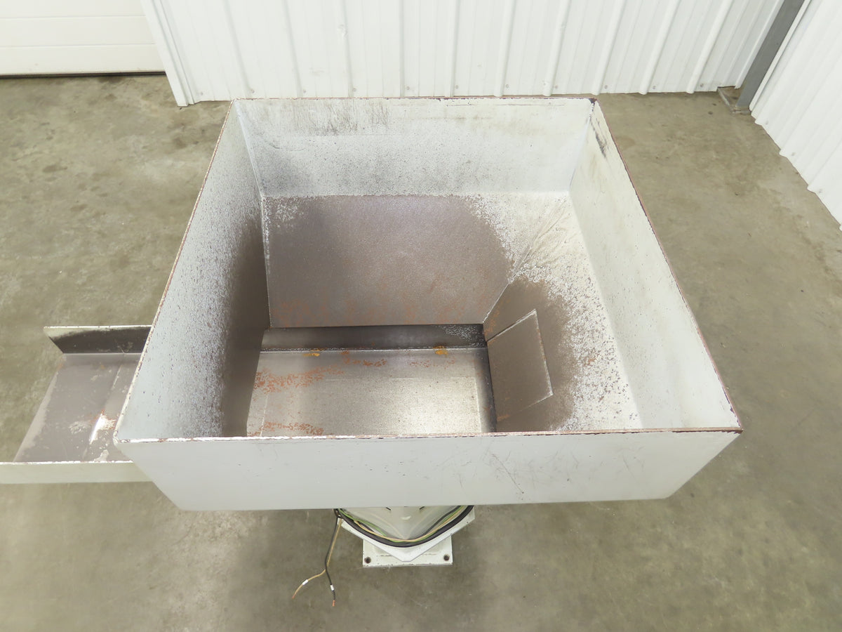 American Feeding A01-DC Vibrator Hopper Feeder 18x18" 120V 22-1/2"H Outfeed
