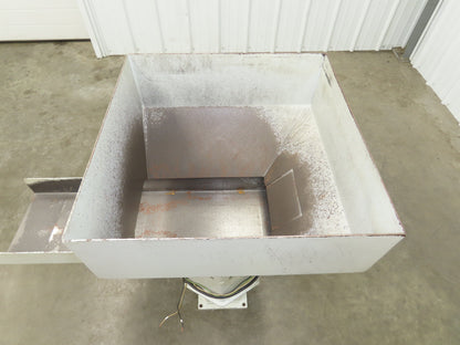 American Feeding A01-DC Vibrator Hopper Feeder 18x18" 120V 22-1/2"H Outfeed