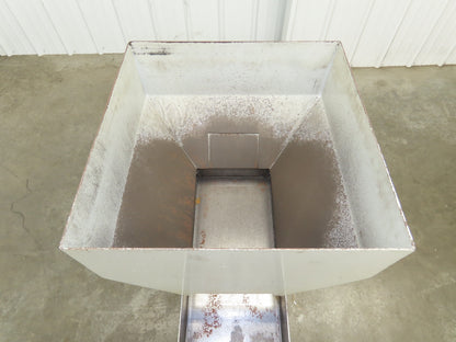 American Feeding A01-DC Vibrator Hopper Feeder 18x18" 120V 22-1/2"H Outfeed