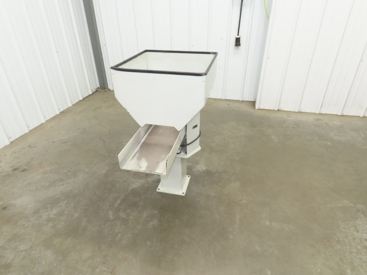American Feeding A01-DC Vibrator Hopper Feeder 18x18" 120V 19-1/2"H Outfeed