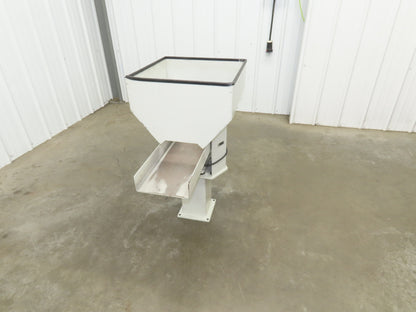 American Feeding A01-DC Vibrator Hopper Feeder 18x18" 120V 19-1/2"H Outfeed