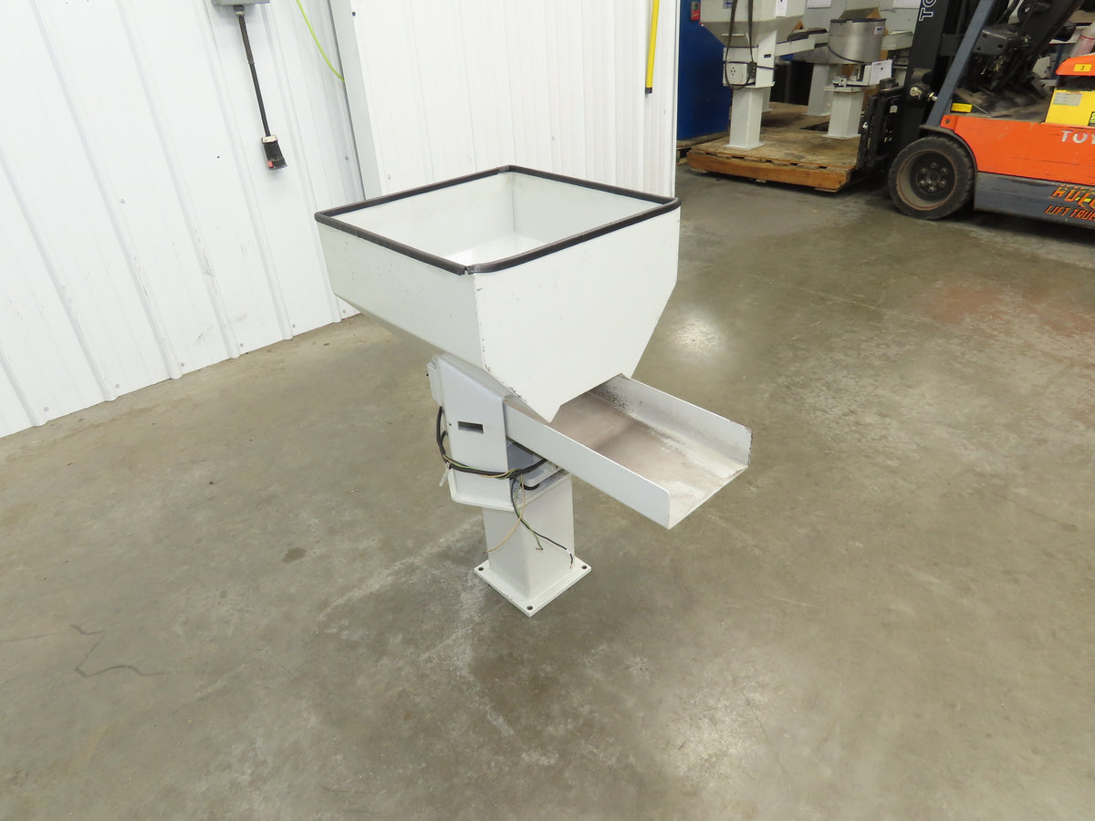 American Feeding A01-DC Vibrator Hopper Feeder 18x18" 120V 19-1/2"H Outfeed