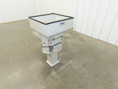 American Feeding A01-DC Vibrator Hopper Feeder 18x18" 120V 19-1/2"H Outfeed