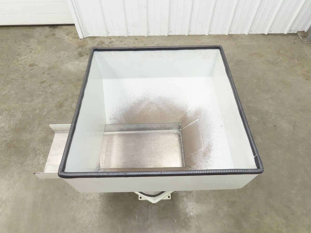 American Feeding A01-DC Vibrator Hopper Feeder 18x18" 120V 19-1/2"H Outfeed