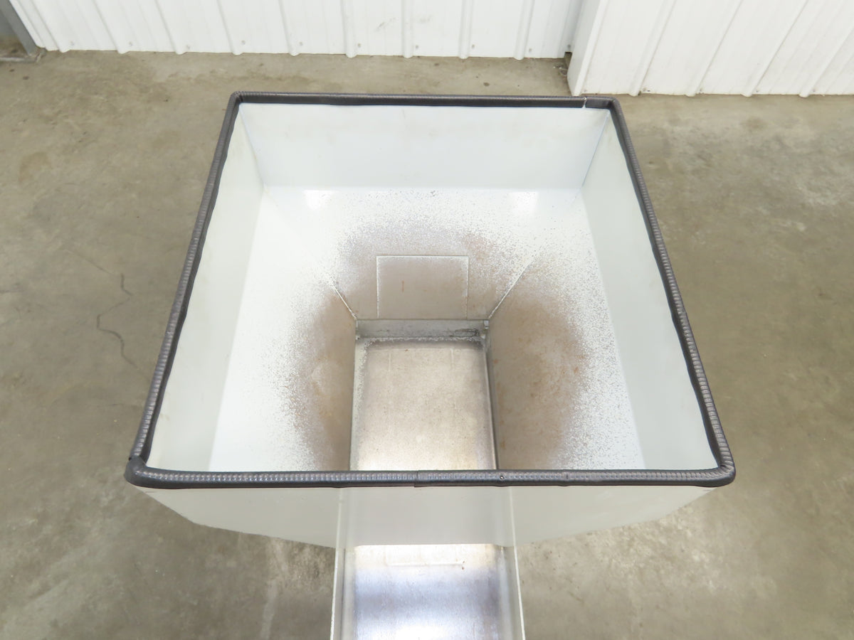 American Feeding A01-DC Vibrator Hopper Feeder 18x18" 120V 19-1/2"H Outfeed