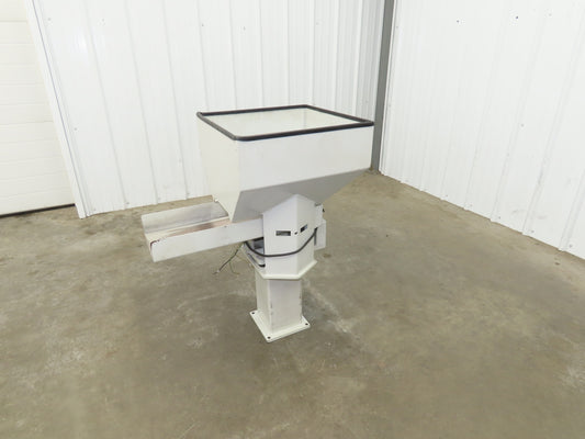 American Feeding A01-DC Vibrator Hopper Feeder 18x18" 120V 19-1/2"H Outfeed