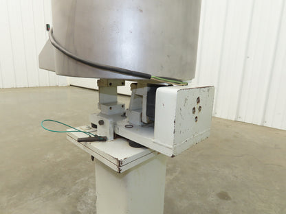 American Feeding Vibrator Stainless Hopper Feeder 13" Round 120V 19"H Outfeed