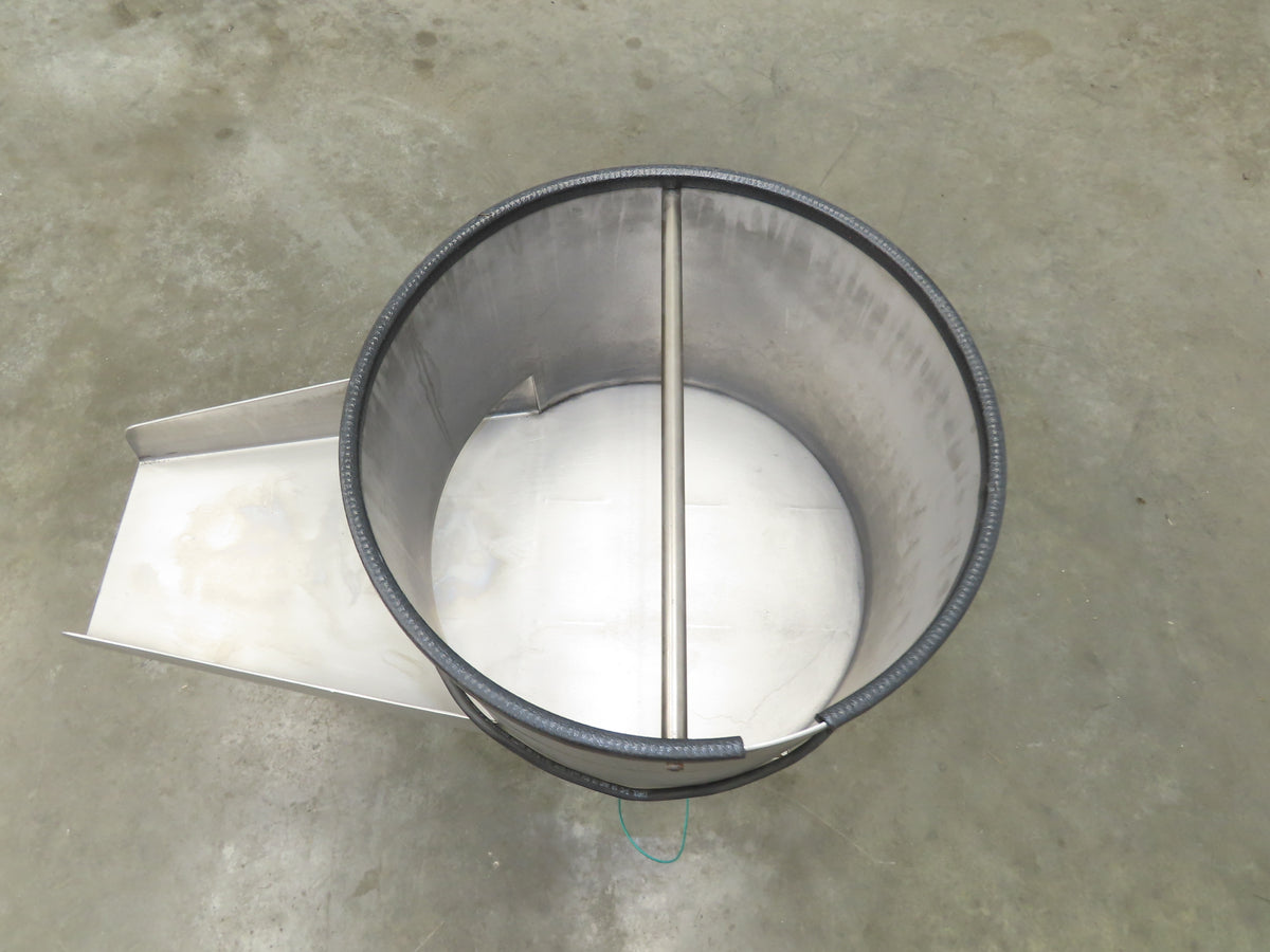 American Feeding Vibrator Stainless Hopper Feeder 13" Round 120V 19"H Outfeed