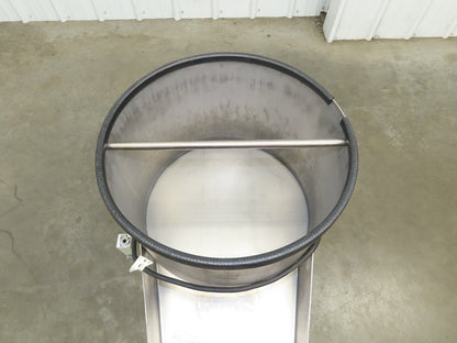 American Feeding Vibrator Stainless Hopper Feeder 13" Round 120V 19"H Outfeed
