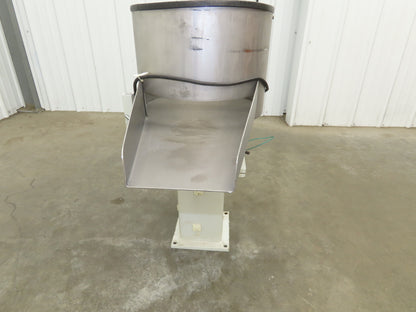 American Feeding Vibrator Stainless Hopper Feeder 13" Round 120V 19"H Outfeed