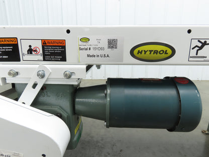 Hytrol TA 18"x 5' 11" Slider Bed Conveyor 14"Belt 230/460V 3PH End Drive 34FPM