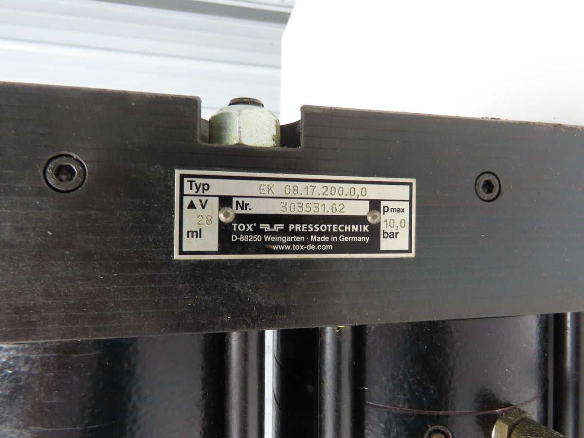 Tox Pressotechnik EK 08.17.200.0.0 Powerpackage Air/Oil Cylinder 200mm Stroke