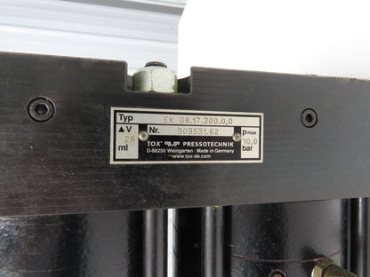 Tox Pressotechnik EK 08.17.200.0.0 Powerpackage Air/Oil Cylinder 200mm Stroke
