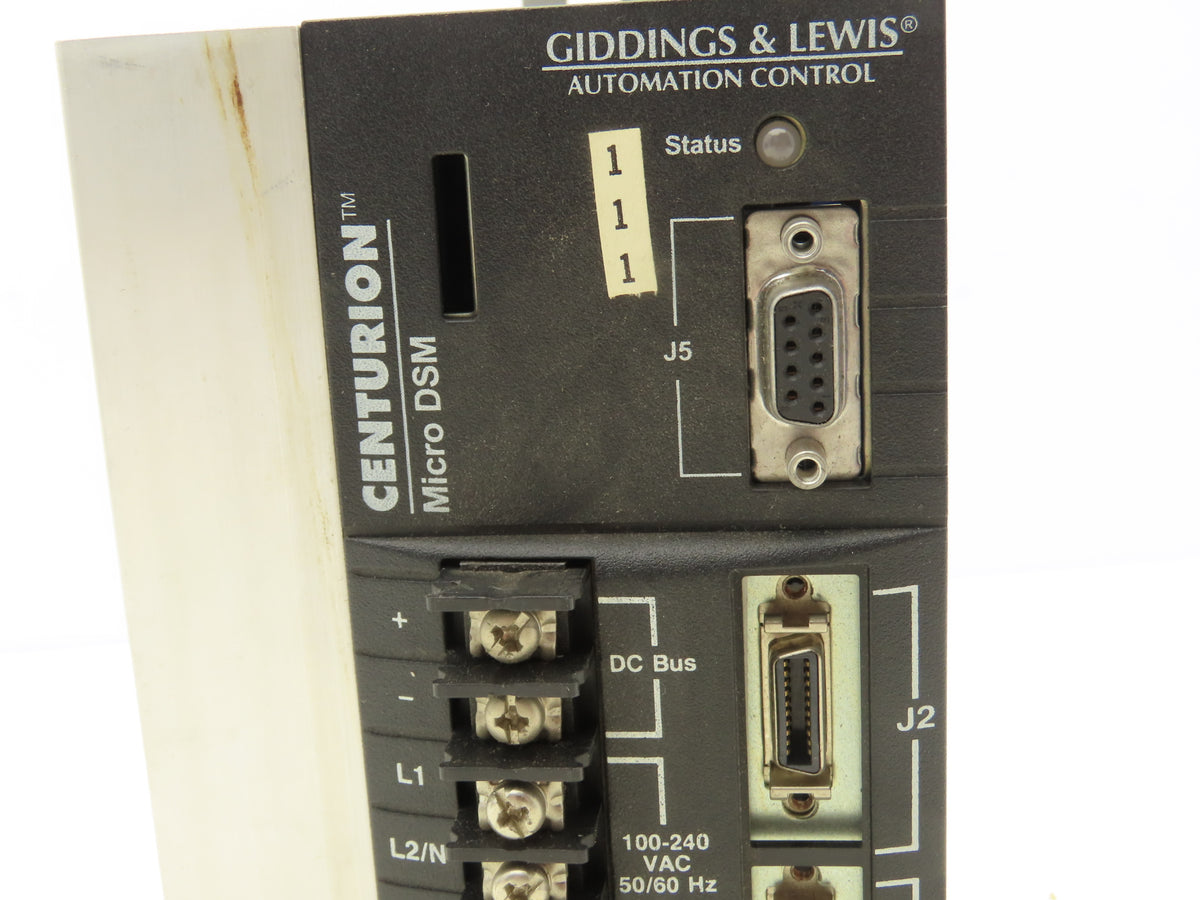 Giddings & Lewis DSM015 Servo Drive 5A Continuous 15A Peak 100-240VAC 50/60 Hz