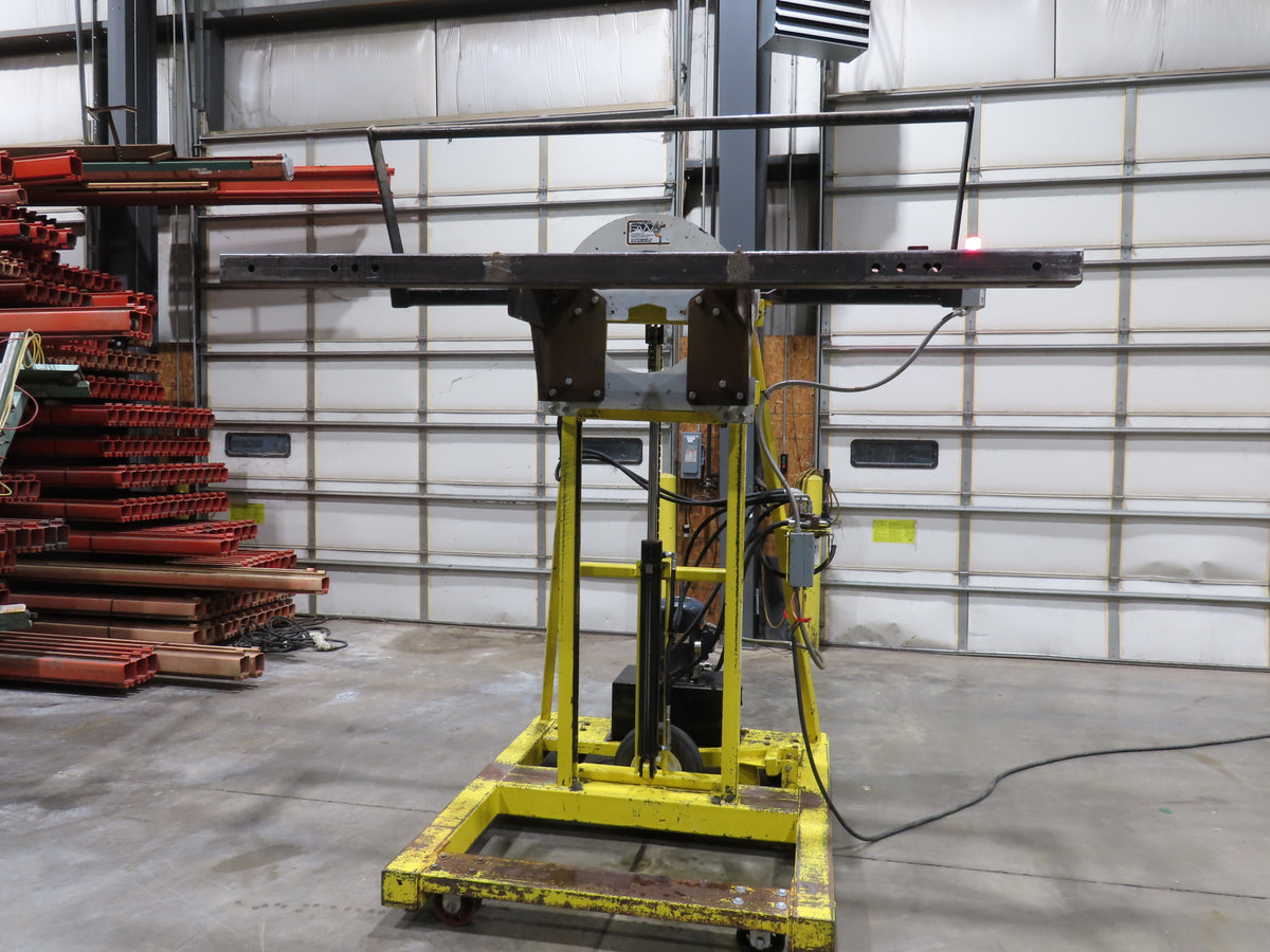 PWI 4K72R Mobile Frame Chassis Rotator Trailer RV Hydraulic 230/480V 3Ph 4000lbs