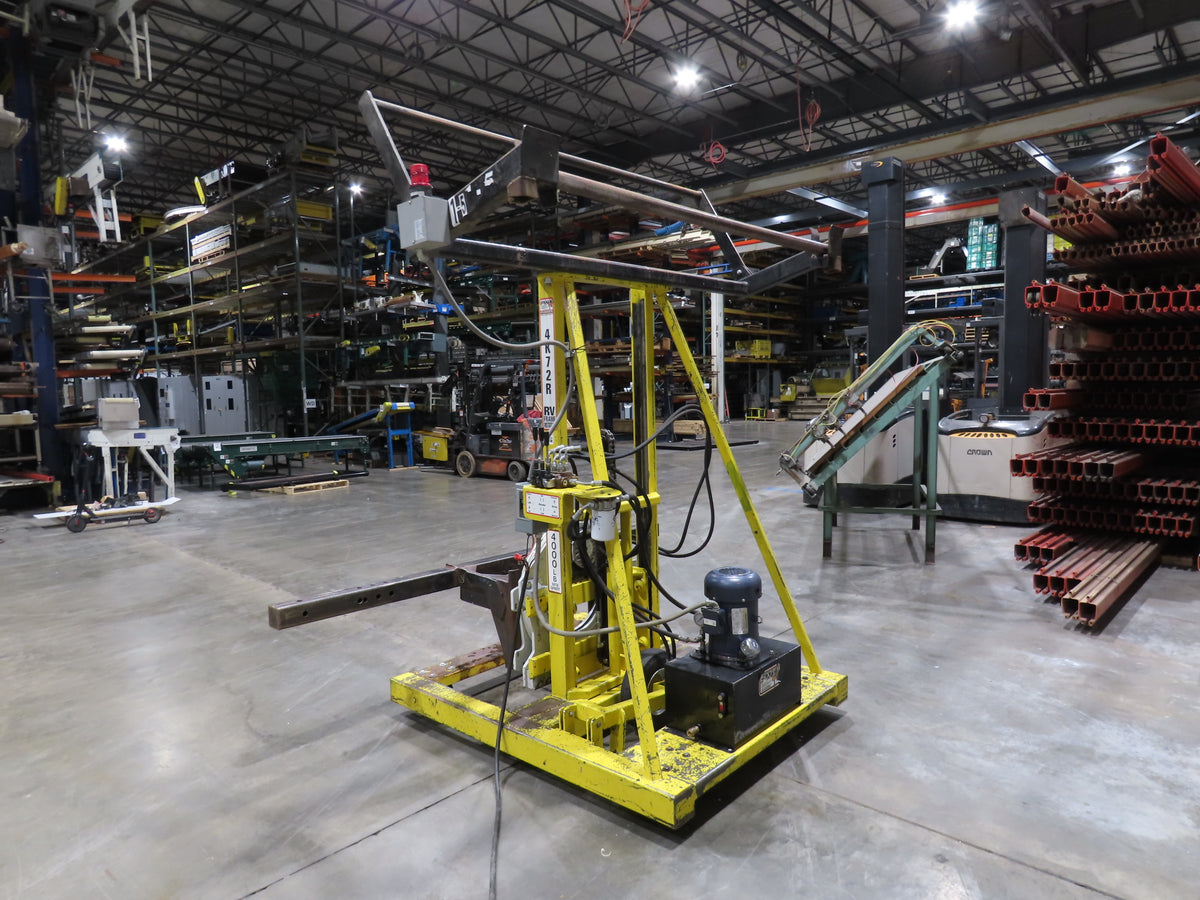 PWI 4K72R Mobile Frame Chassis Rotator Trailer RV Hydraulic 230/480V 3Ph 4000lbs