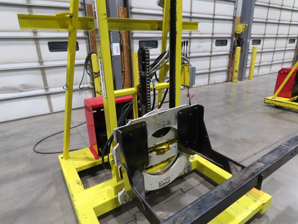 PWI 4K72R 4000lbs Mobile Frame Chassis Rotator Trailer RV Hydraulic 230/480V 3Ph