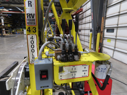 PWI 4K72R 4000lbs Mobile Frame Chassis Rotator Trailer RV Hydraulic 230/480V 3Ph