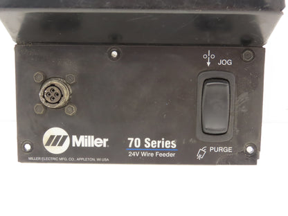 Miller Series 70 Welder Wire Feeder Front Panel Cover Black Steel With Switch