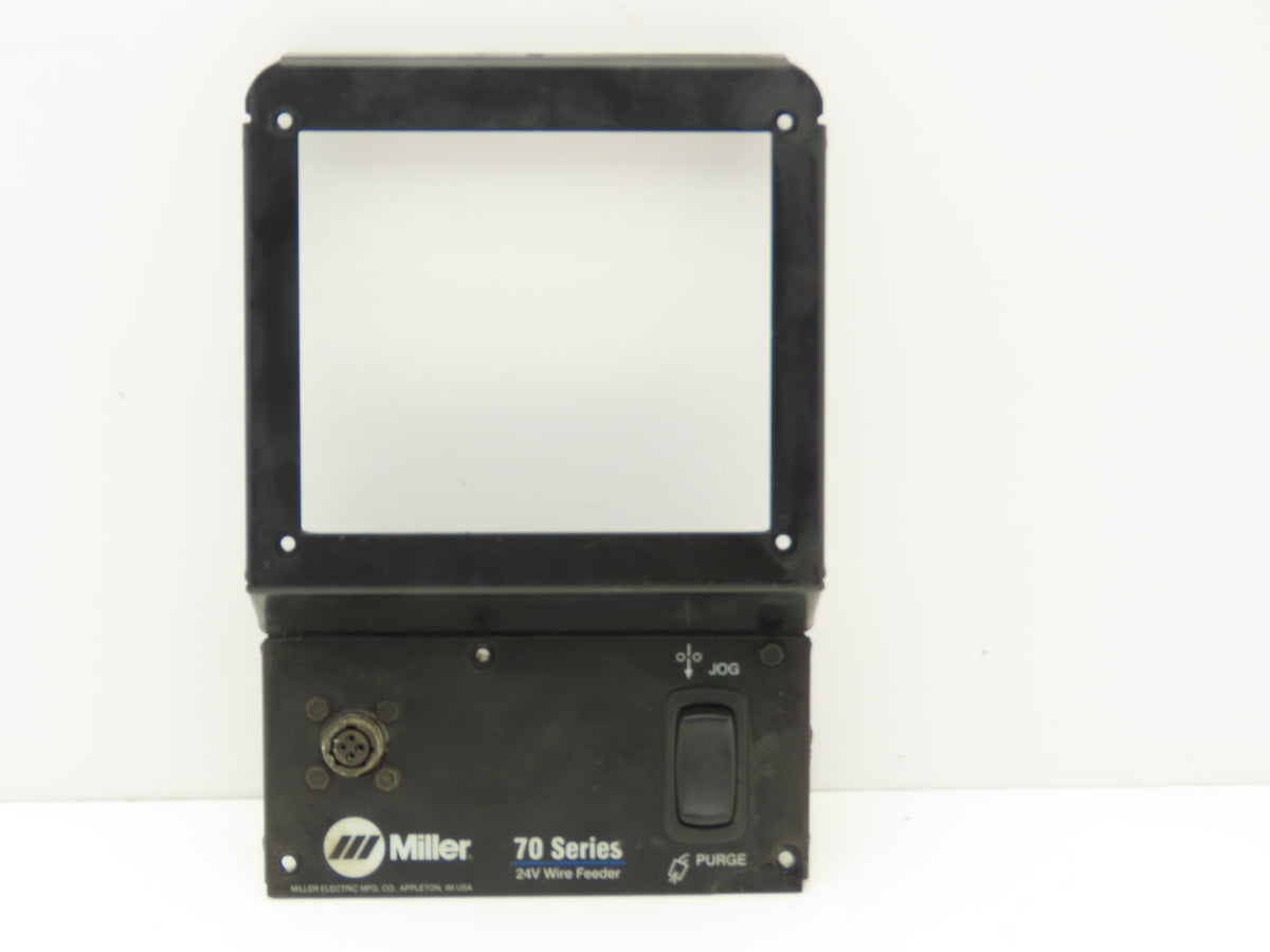 Miller Series 70 Welder Wire Feeder Front Panel Cover Black Steel With Switch