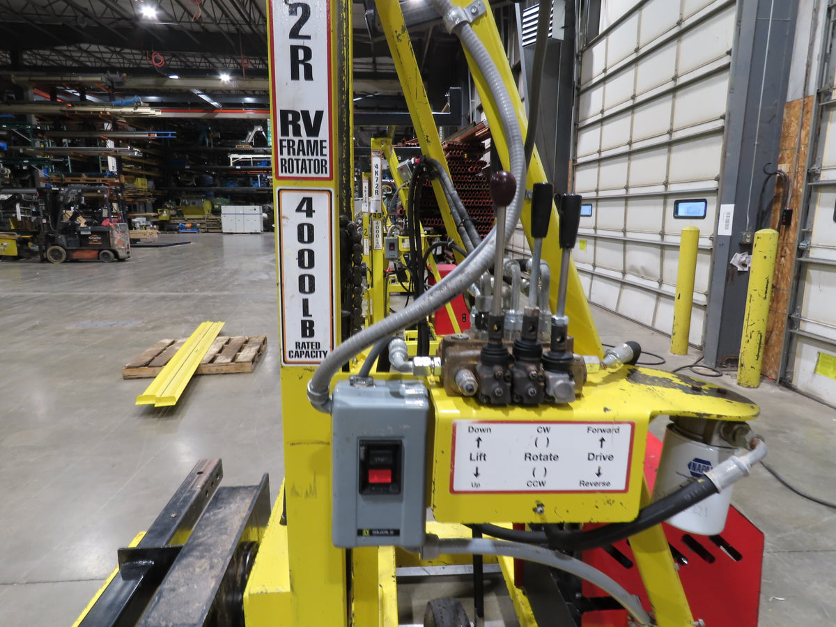PWI 4K72R Hydraulic Mobile Frame Chassis Rotator 4000lbs Trailer RV 230/480V 3Ph