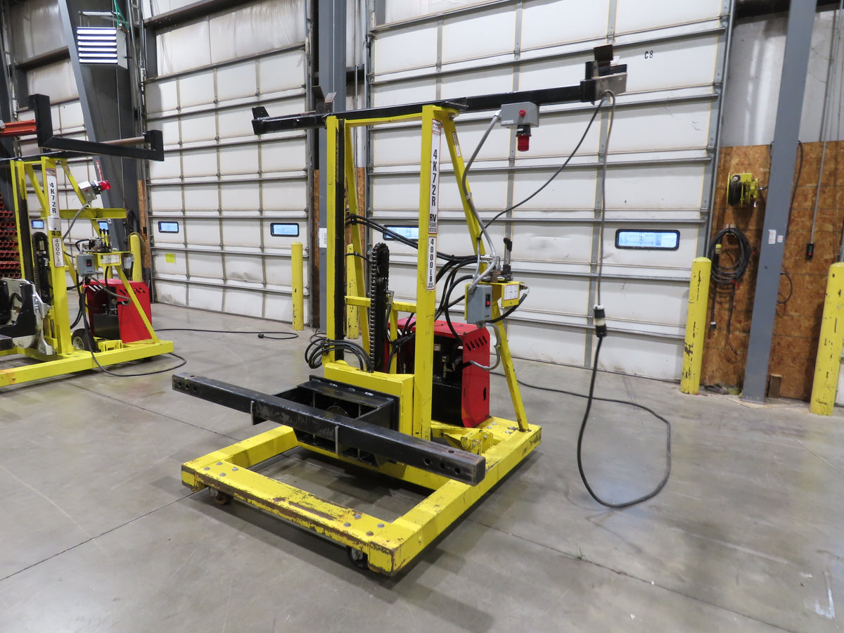 PWI 4K72R Hydraulic Mobile Frame Chassis Rotator 4000lbs Trailer RV 230/480V 3Ph