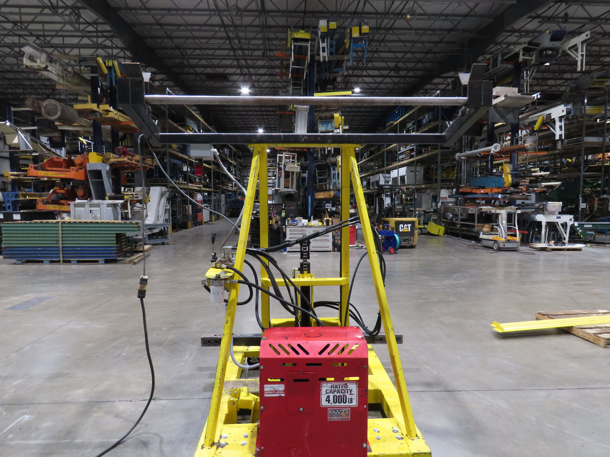PWI 4K72R Hydraulic Mobile Frame Chassis Rotator 4000lbs Trailer RV 230/480V 3Ph