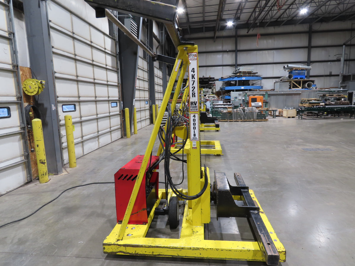 PWI 4K72R Hydraulic Mobile Frame Chassis Rotator 4000lbs Trailer RV 230/480V 3Ph