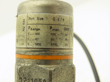IFM PA3020 Pressure Transmitter Sensor G1/4" PA-400-SBR14-A-ZVG/US/ /V