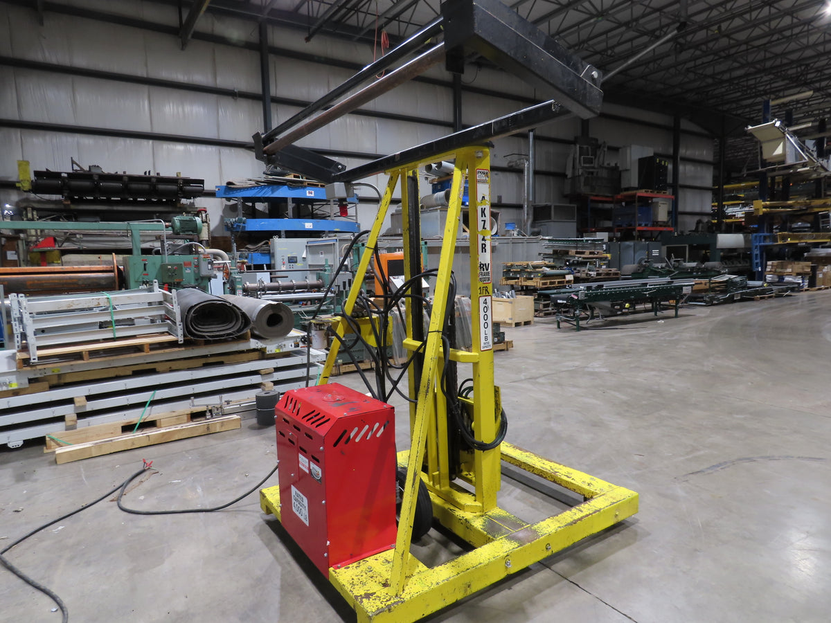 PWI 4K72R Hydraulic Mobile Frame Rotator 4000lbs Trailer RV 230/480V 3Ph READ