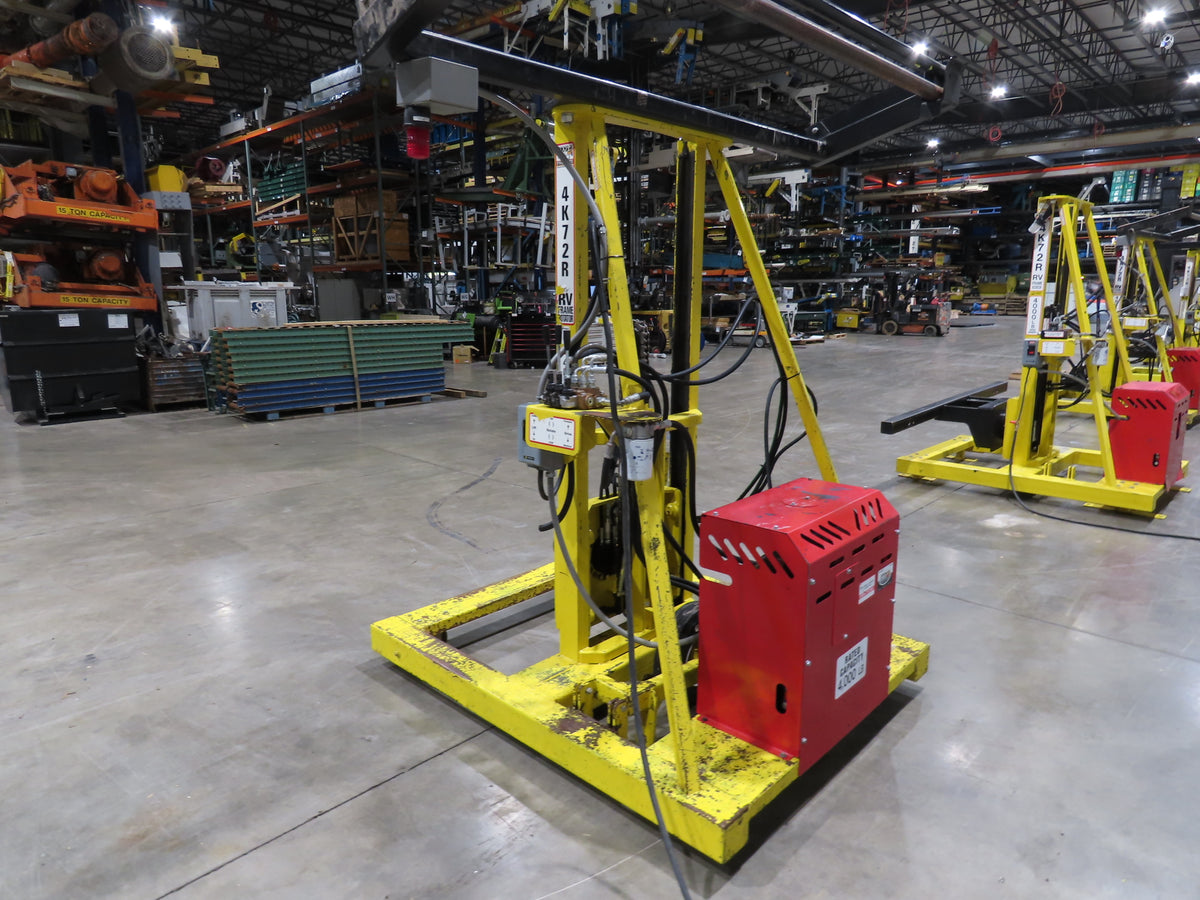 PWI 4K72R Hydraulic Mobile Frame Rotator 4000lbs Trailer RV 230/480V 3Ph READ