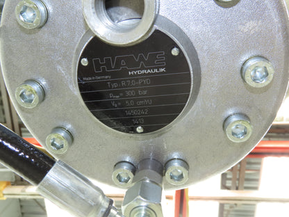 Hawe R7.0-PYD Hydraulic Power Unit 5 Gal 7 LPM 4350psi 5cm³ Piston Pump 460V 3PH