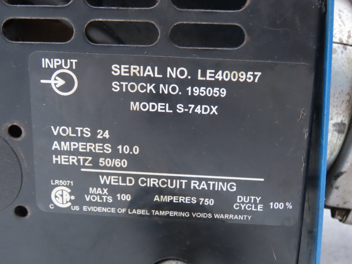 Miller 195059 Welder Electric Motor & Wire Feeder 24VDC S-74DX Read