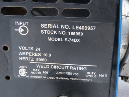 Miller 195059 Welder Electric Motor & Wire Feeder 24VDC S-74DX Read