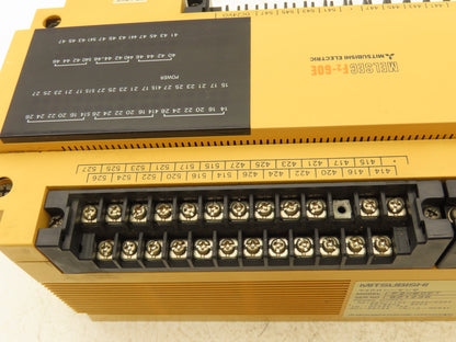 Mitsubishi Melsec F2-60ET Programable Logic Controller Has Broken Mounting Ears