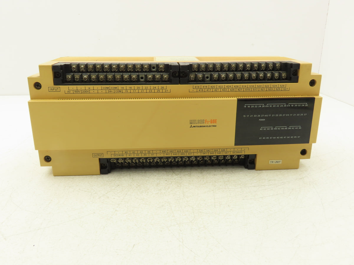 Mitsubishi Melsec F2-60ET Programable Logic Controller Has Broken Mounting Ears