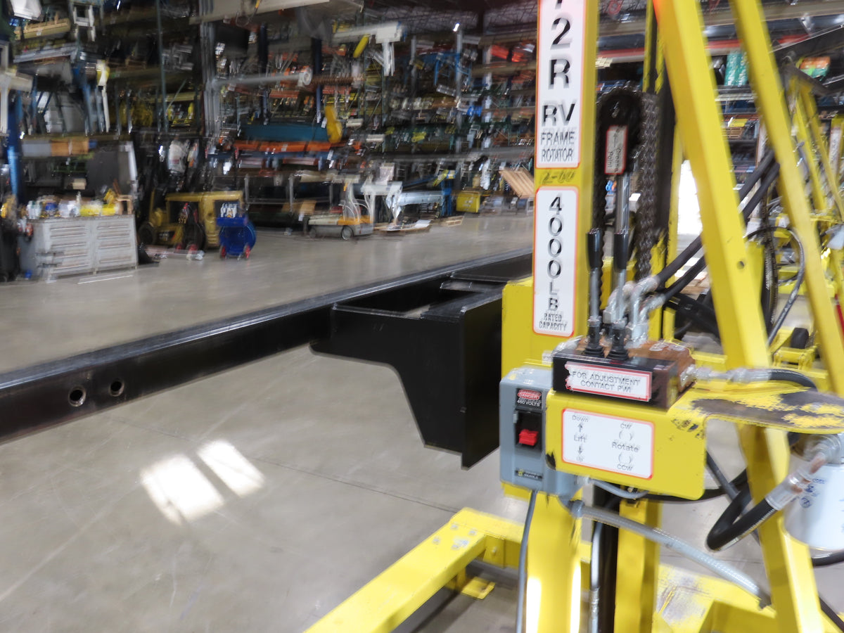 PWI 4K72R Hydraulic Frame Chassis Rotator 4000lbs Trailer RV 230/480V 3Ph