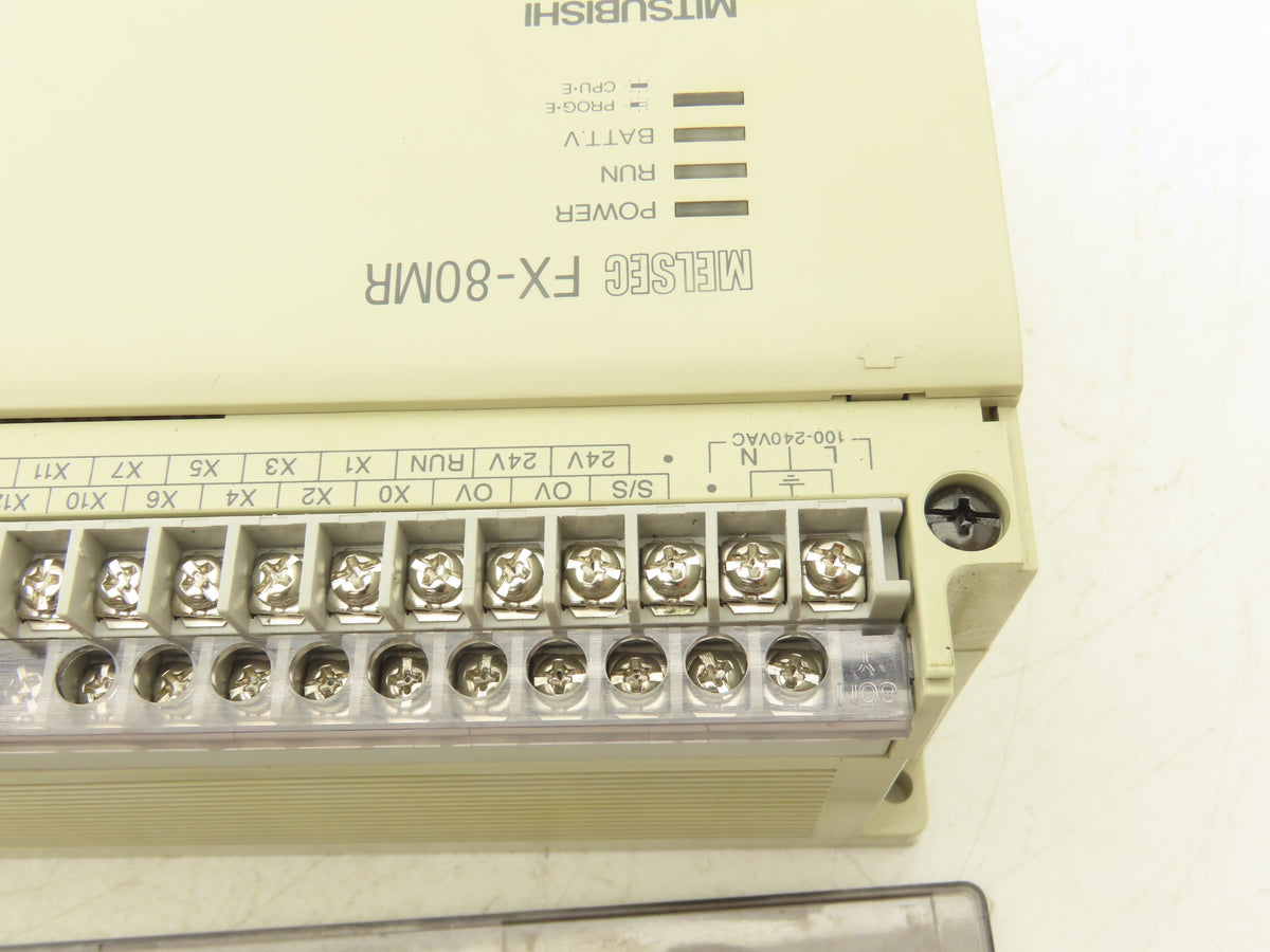 Mitsubishi FX-80MR-ES/UL Melsec 80 Point Programmable Logic Controller