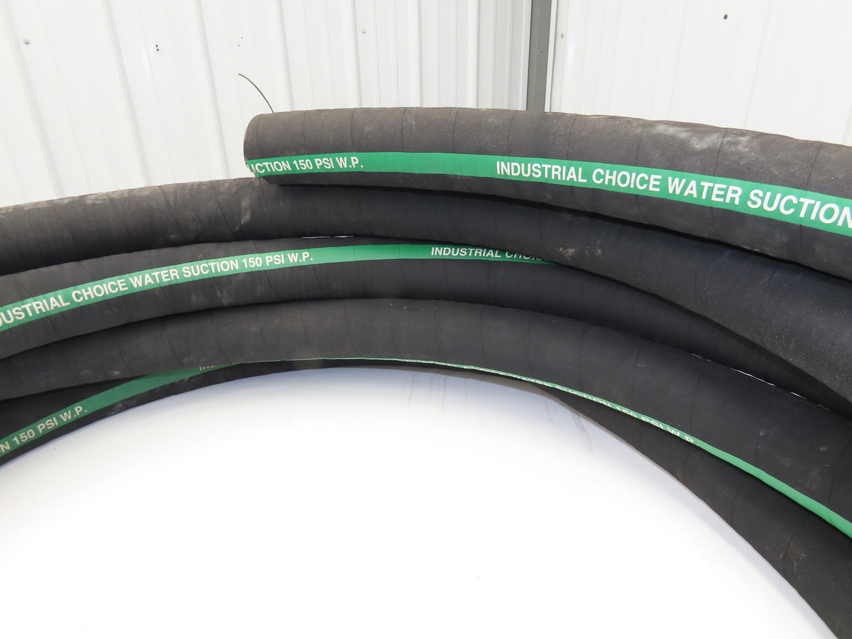 Industrial Choice 2-1/2"x 60' Water Suction & Discharge Hose EPDM Rubber 150psi