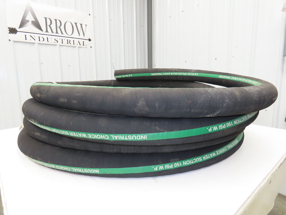 Industrial Choice 2-1/2"x 60' Water Suction & Discharge Hose EPDM Rubber 150psi