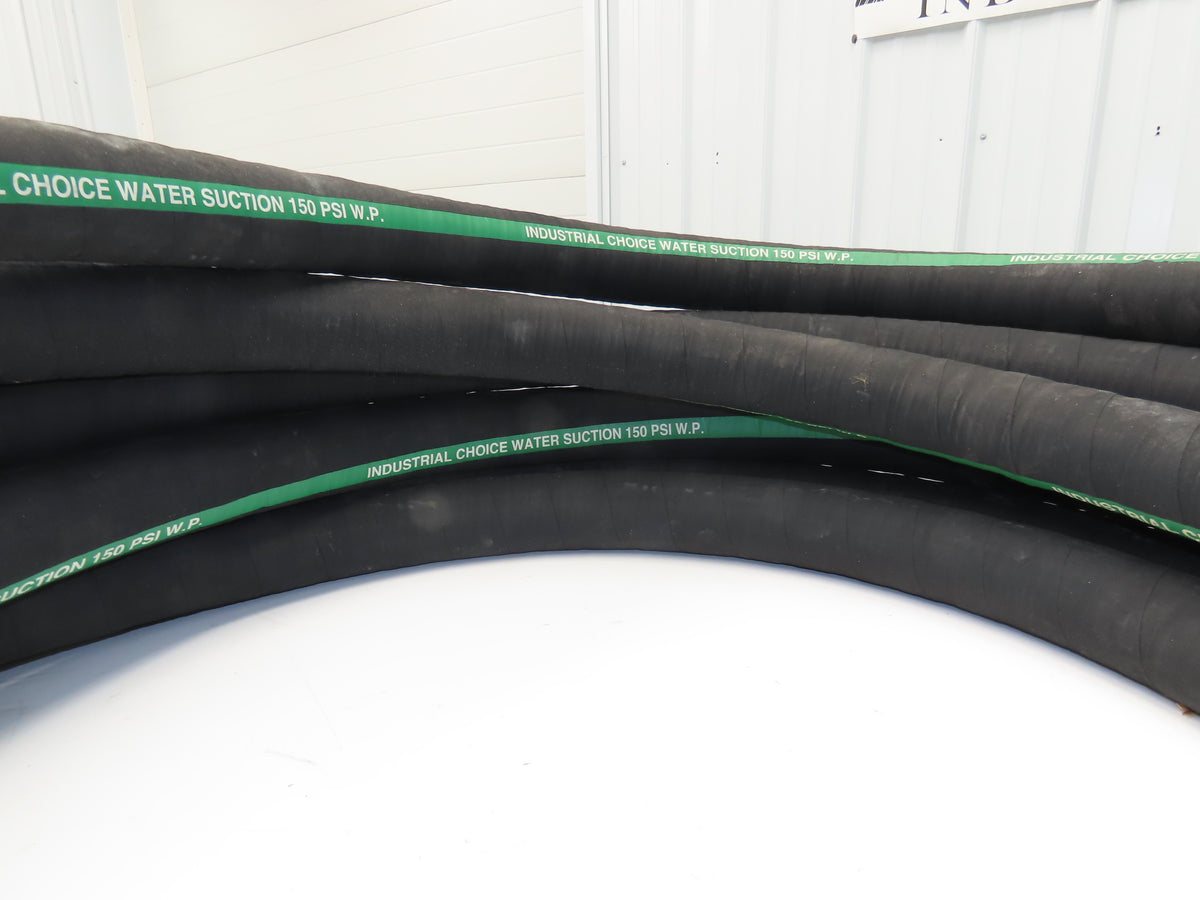 Industrial Choice 2-1/2"x 60' Water Suction & Discharge Hose EPDM Rubber 150psi