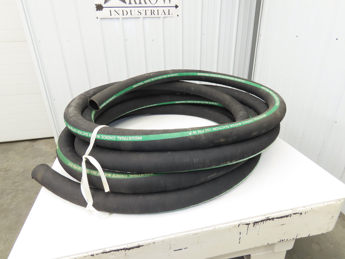 Industrial Choice 2-1/2"x 60' Water Suction & Discharge Hose EPDM Rubber 150psi