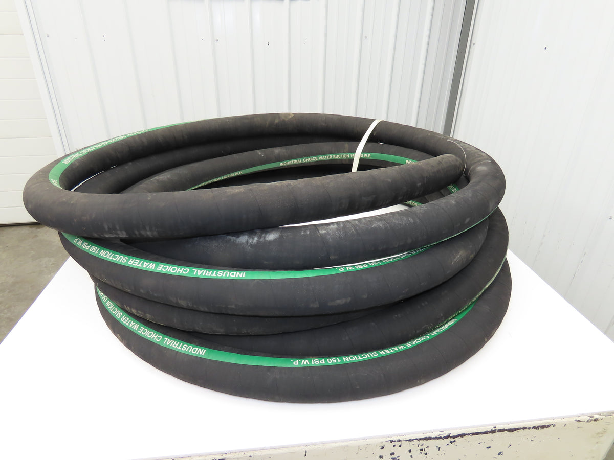 Industrial Choice 2-1/2"x 60' Water Suction & Discharge Hose EPDM Rubber 150psi
