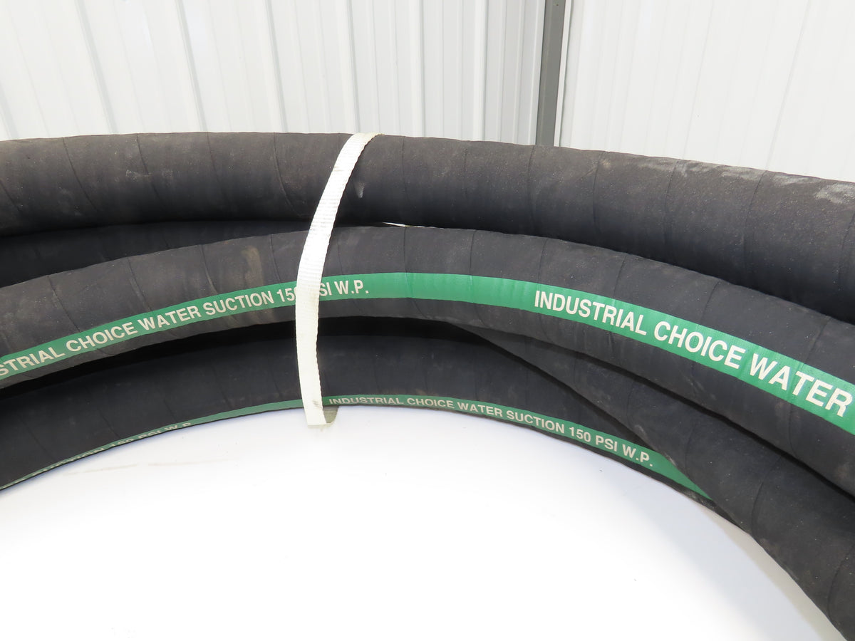 Industrial Choice 2-1/2"x 60' Water Suction & Discharge Hose EPDM Rubber 150psi