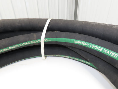 Industrial Choice 2-1/2"x 60' Water Suction & Discharge Hose EPDM Rubber 150psi