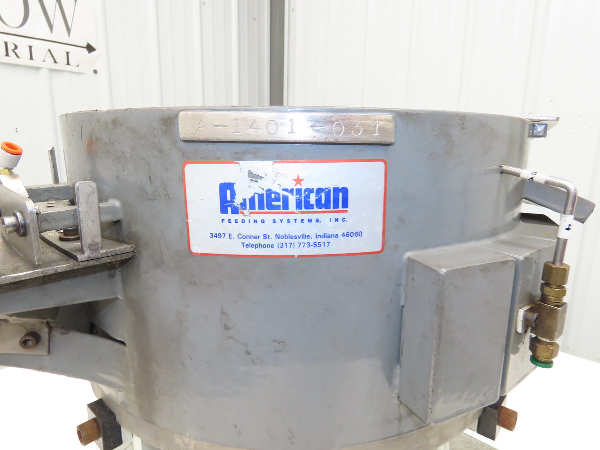 American 15" Vibratory Bowl Feeder 120V Vibrator Base Small Parts Sorter