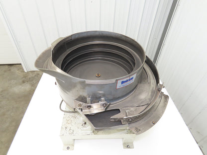 American 18" Vibratory Bowl Feeder 120V Vibrator Base Small Parts Sorter